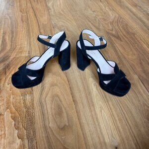 Kate Spade Delight black strappy heels size 7B